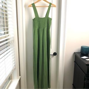NWOT Free People Homecoming Jumpsuit -Rare color Green